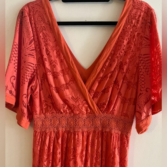 Anthropologie Farm Rio Devore Lace Maxi Dress - Picture 4 of 5